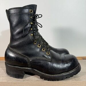 Vintage Viberg Men’s Logger Steel Toe Work Boots Size 11.5 D Vibram Soles Canada